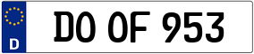 Truck License Plate